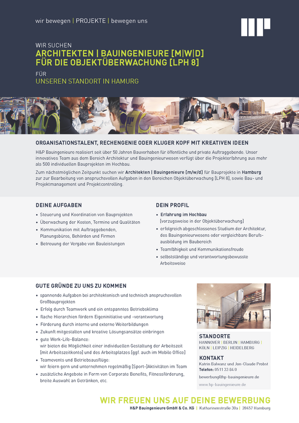 ARCHITEKTEN | BAUINGENIEURE [M|W|D]